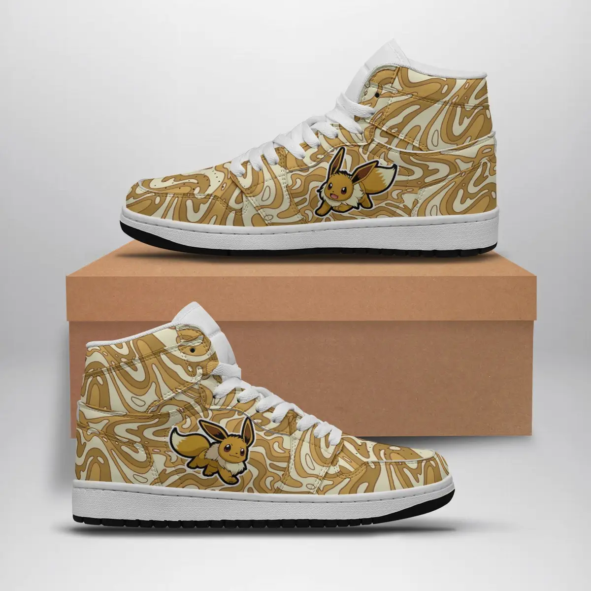 Eevee Trippy Pokemon Air Jordan 1 Shoes