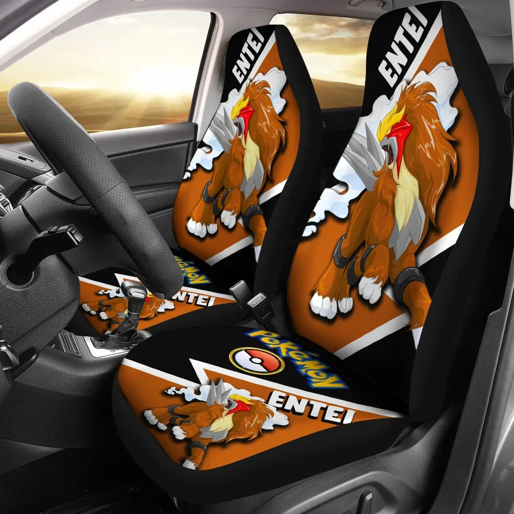 Entei Car Seat Covers Custom Anime Car Accessories