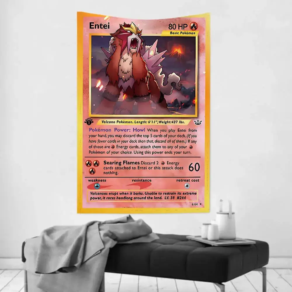 Entei Wall Tapestry - Pokemon TCG Tapestry