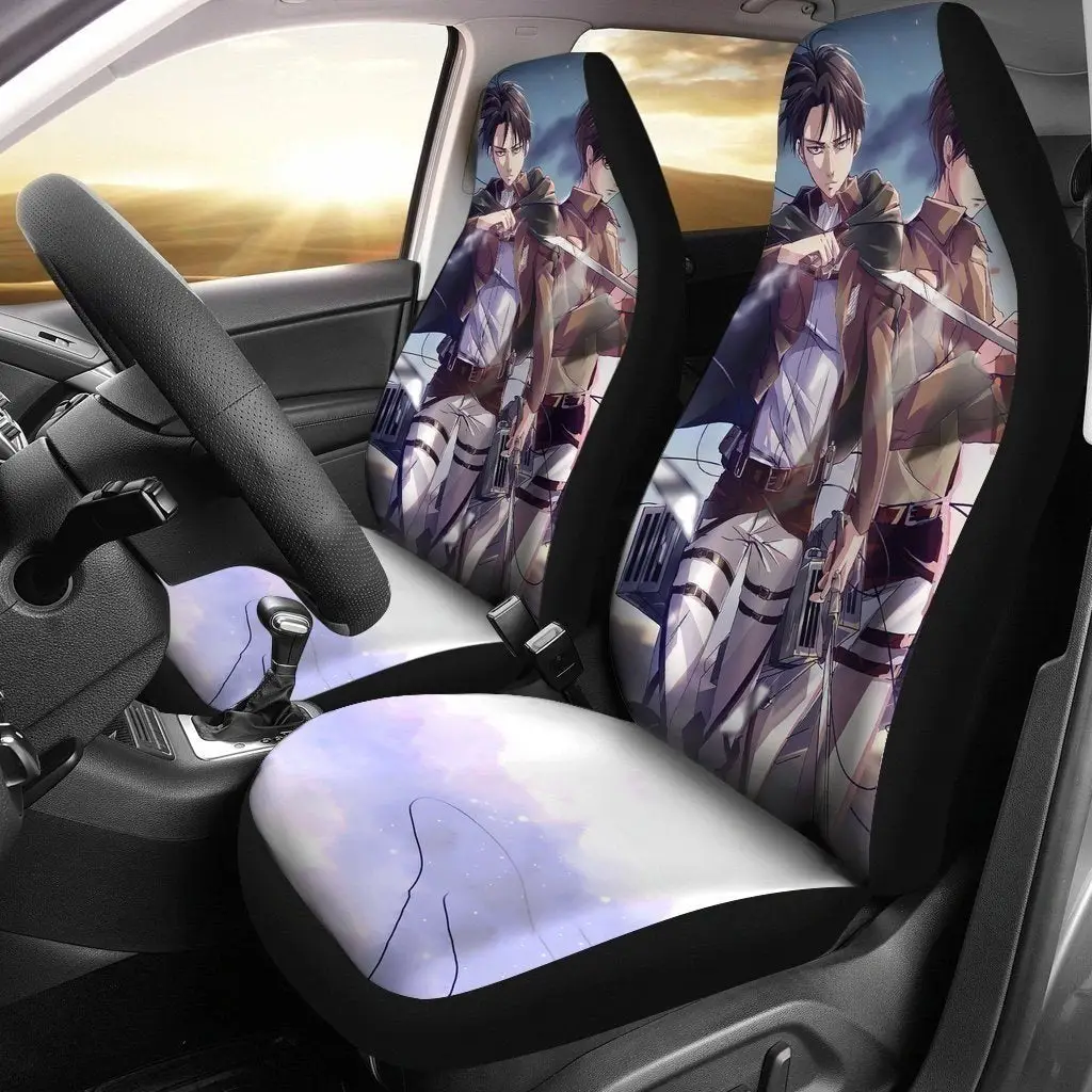 Eren And Levi Attack On Titan Car Seat Covers Lt04