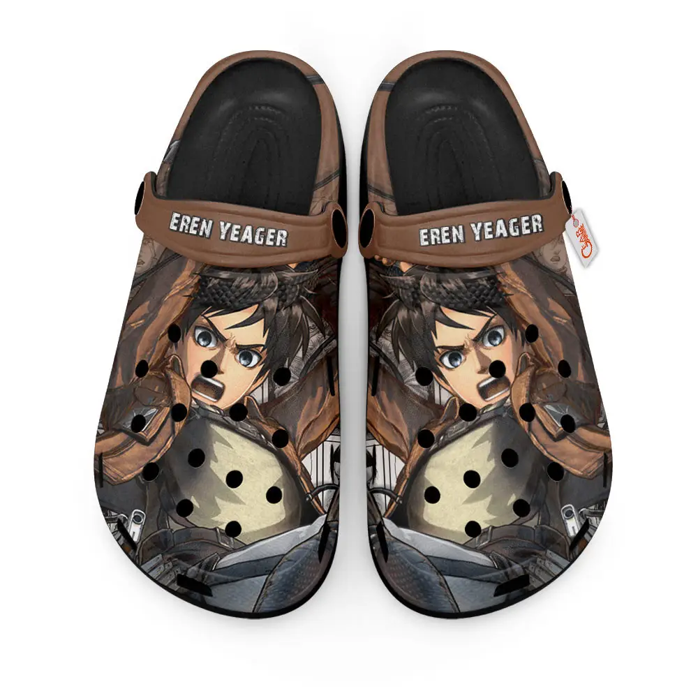 Eren Yeager Premium EVA Clogs Custom Name