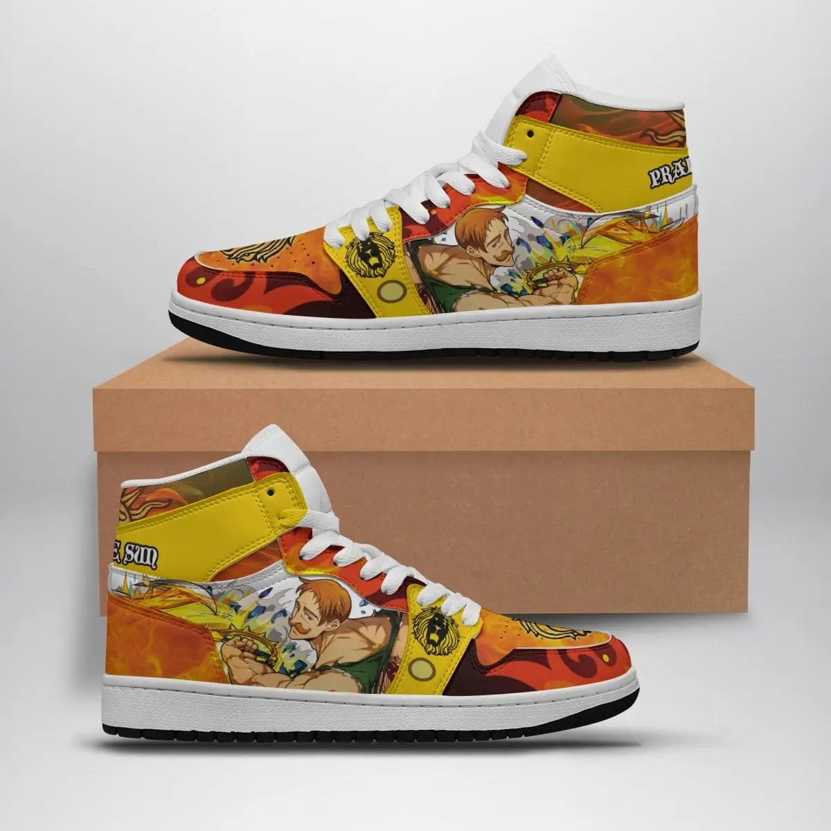 Escanor Praise The Sun Seven Deadly Sins Air Jordan 1 Shoes