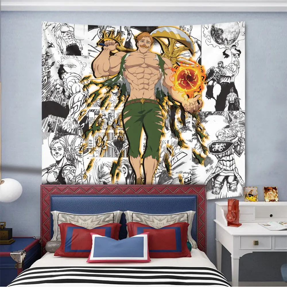 Escanor Tapestry Custom Seven Deadly Sins Manga Anime Wall Decor