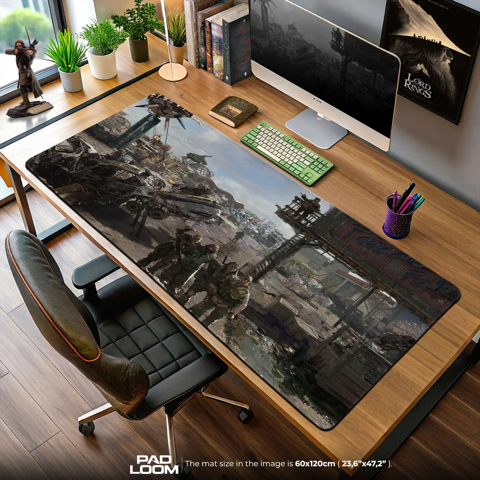 Fallout Mouse Pad, Wasteland Ruins Game Desk Mat
