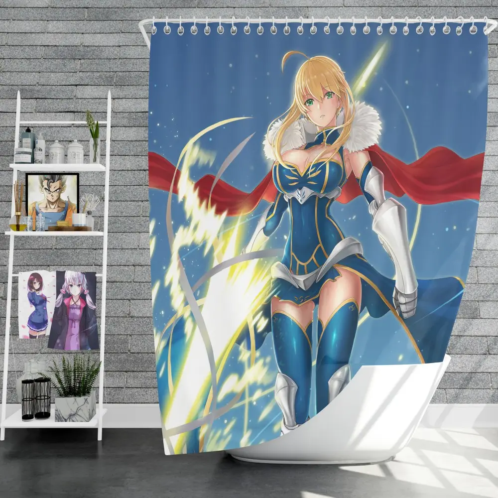 Fate Stay Night Fate Grand Order Anime Shower Curtain