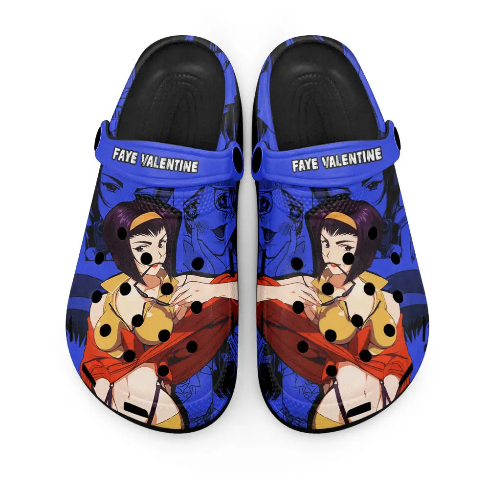 Faye Valentine Premium EVA Clogs Custom Name