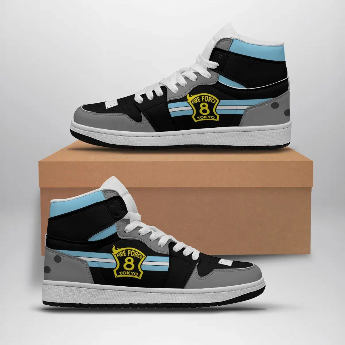 Fire Force Uniform Fire Force Air Jordan 1 Shoes