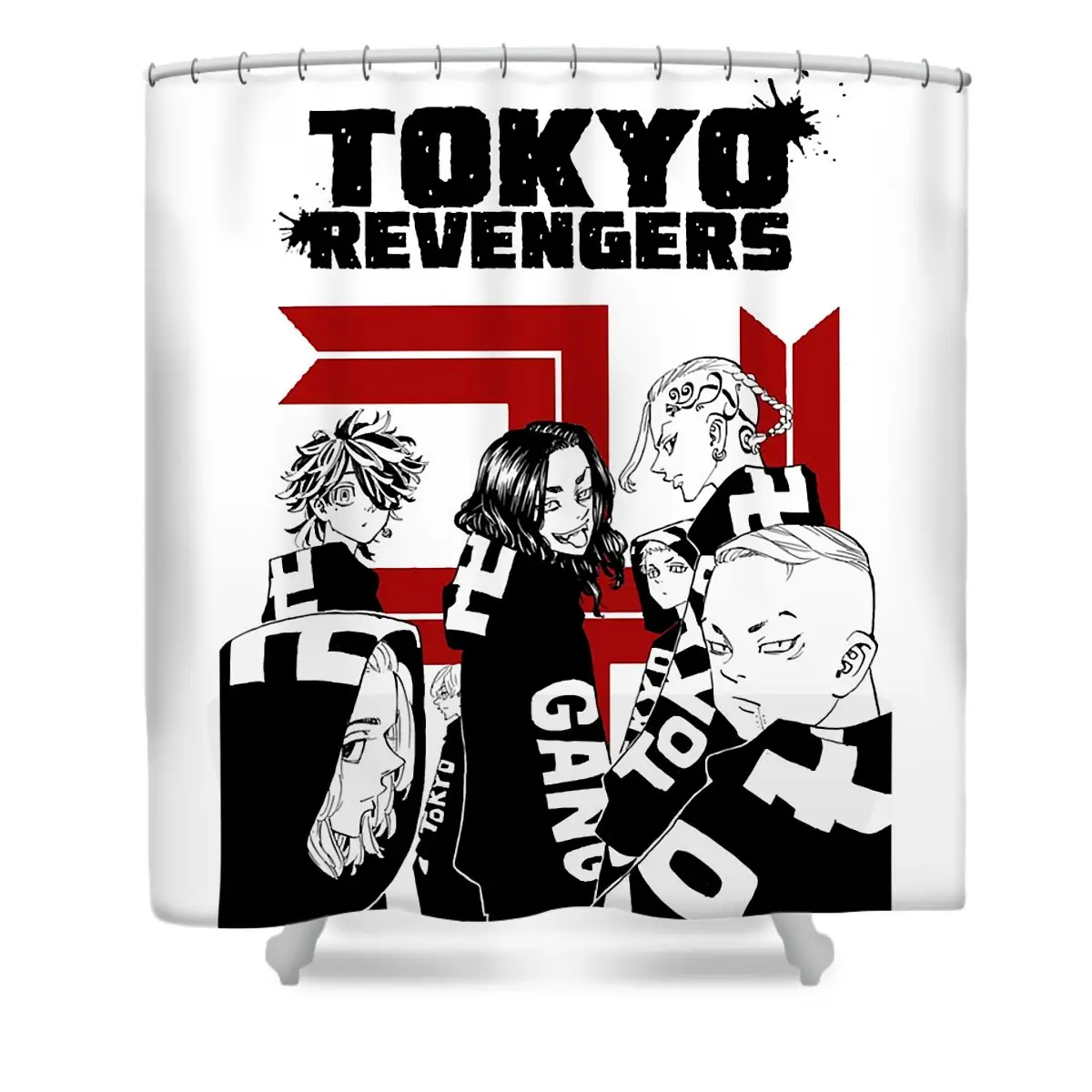 For Mens Womens Takemichi Chipi Manga Hanagaki Awesome Shower Curtain | Anime Shower Curtains