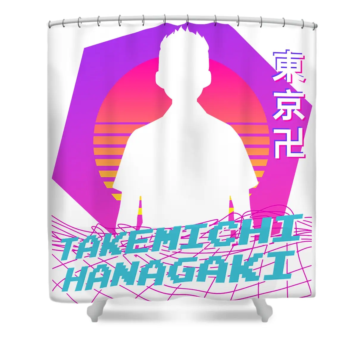 For Mens Womens Takemichi Movies Hanagaki Shower Curtain | Anime Shower Curtains