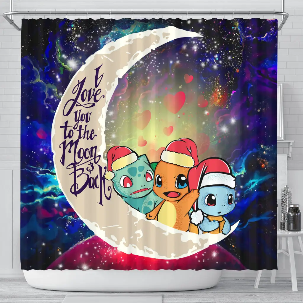 Friends Gen 1 Love You To The Moon Galaxy Shower Curtain