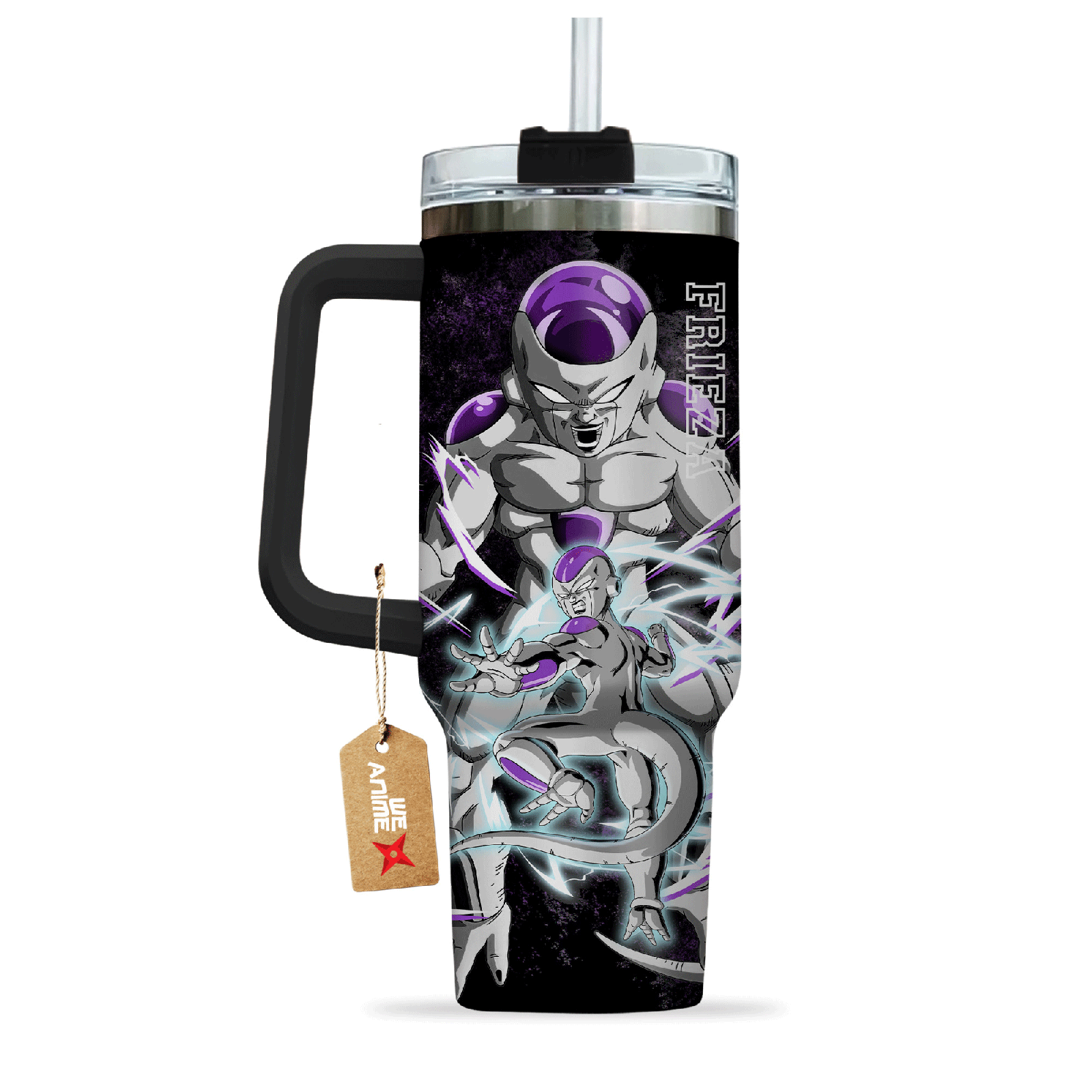 Frieza Dragon Ball Anime Custom  Quencher   40oz Stainless Steel Tumbler With Handle HG
