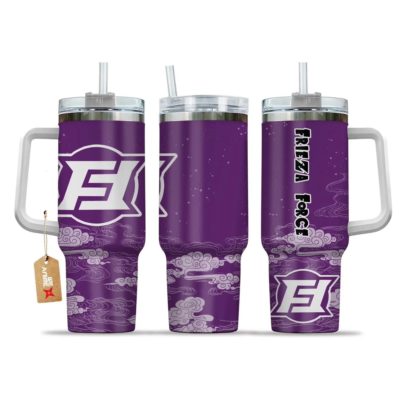 Frieza Force Dragon Ball Anime Custom  Quencher   40oz Stainless Steel Tumbler With Handle HG