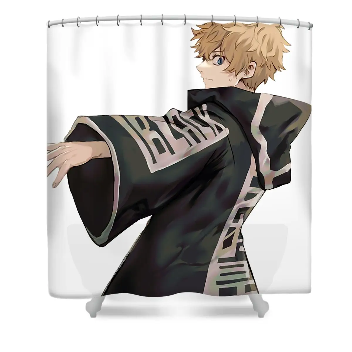 Funny Gifts Takemichi Chipi Manga Hanagaki Shower Curtain | Anime Shower Curtains