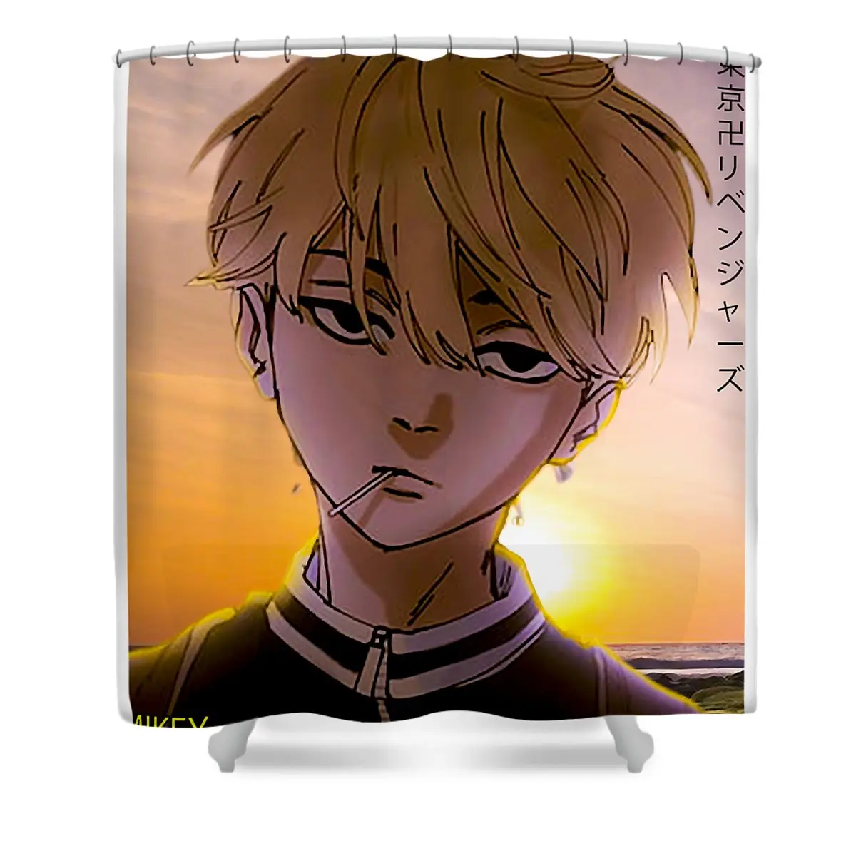 Funny Gifts Takemichi Movies Hanagaki Cute Gift Shower Curtain | Anime Shower Curtains