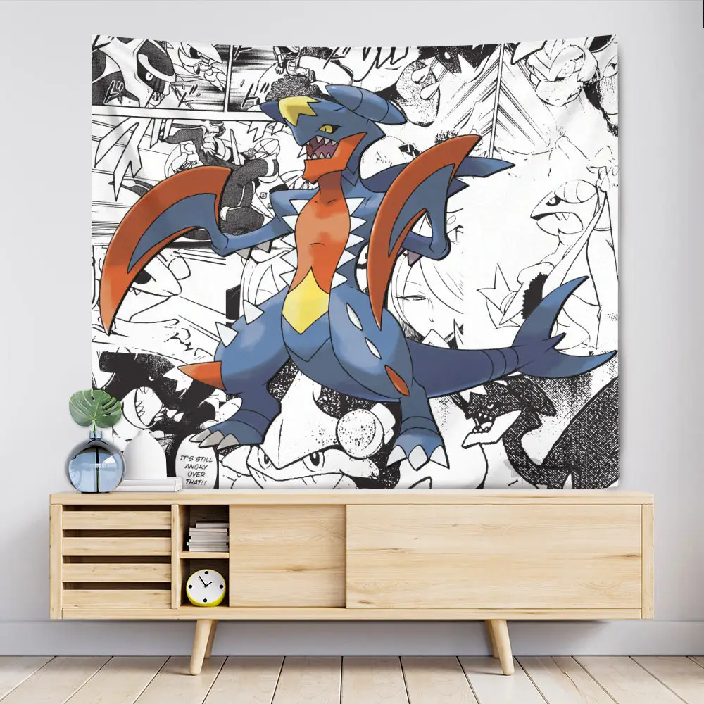 Garchomp Tapestry Manga Style