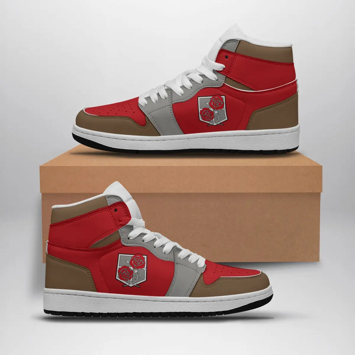 Garrison Attack On Titan Air Jordan 1 Shoes