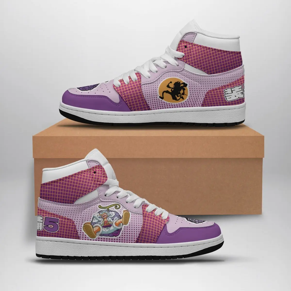 Gear 5 Luffy V2 One Piece Air Jordan 1 Shoes