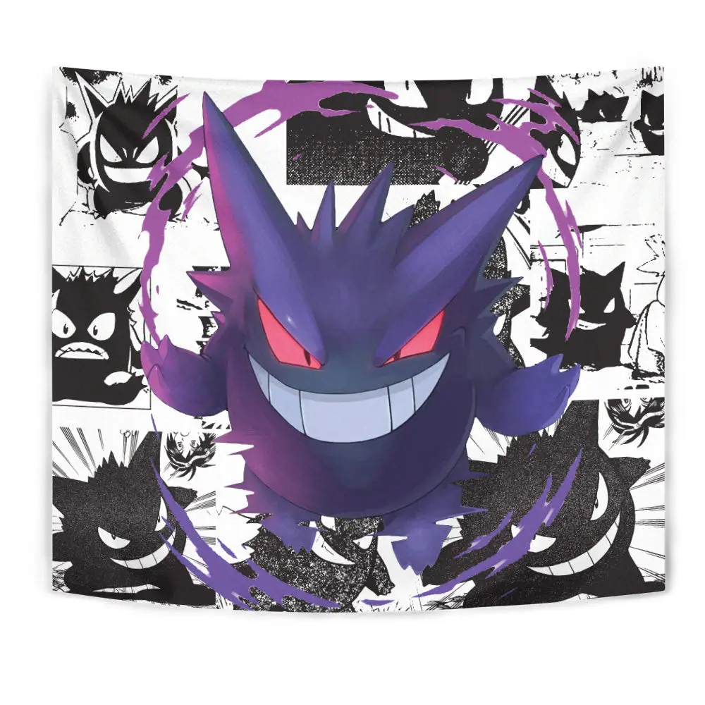 Gengar Tapestry Manga Style