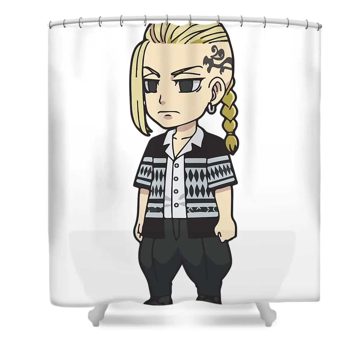 Gifts For Women Takemichi Chipi Manga Hanagaki Graphic For Fans Shower Curtain | Anime Shower Curtains