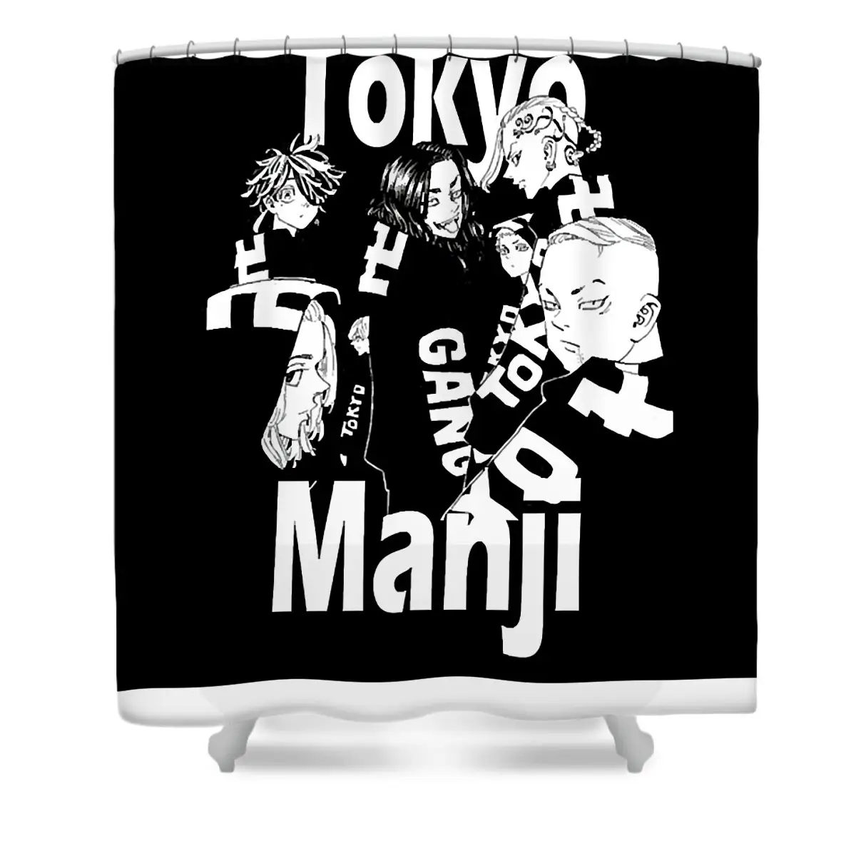 Gifts Idea Takemichi Chipi Manga Hanagaki Gift For Birthday Shower Curtain | Anime Shower Curtains