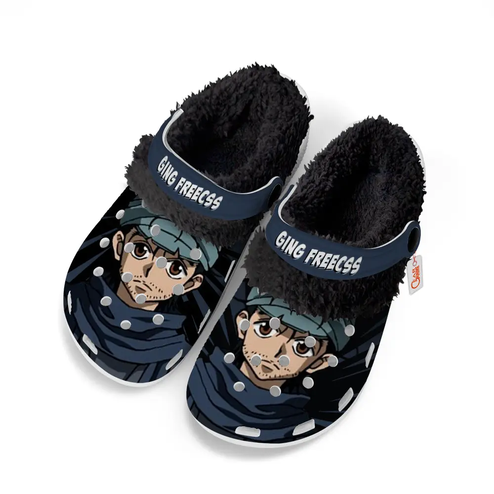 Ging Freecss Fleece-Lined Clogs Custom Name