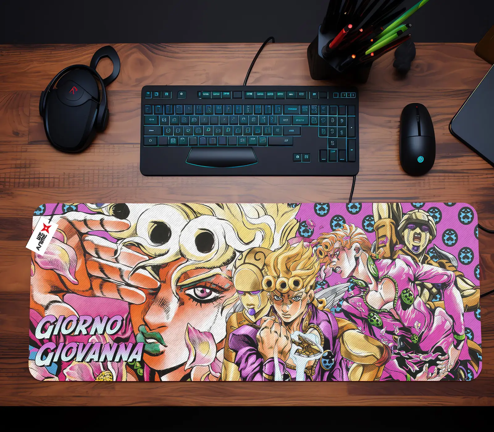 Giorno Giovanna Mouse Mats Personalized Name Custom