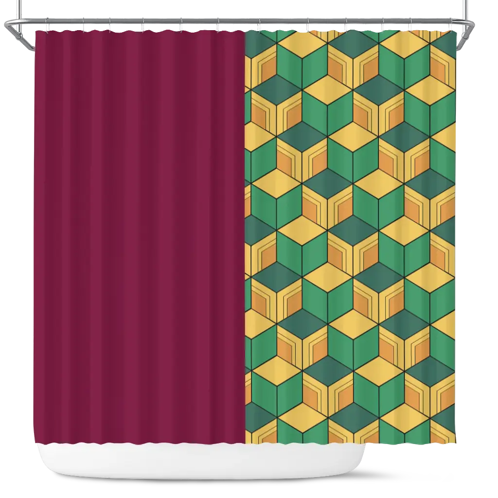 Giyu Tomioka Classic Demon Slayer Kimetsu No Yaiba Anime Shower Curtain
