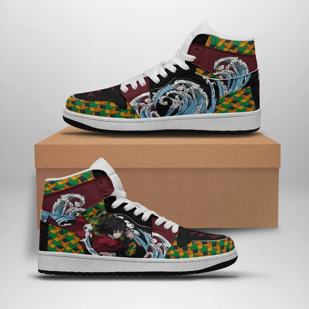 Giyu Tomioka Demon Slayer Air Jordan 1 Shoes