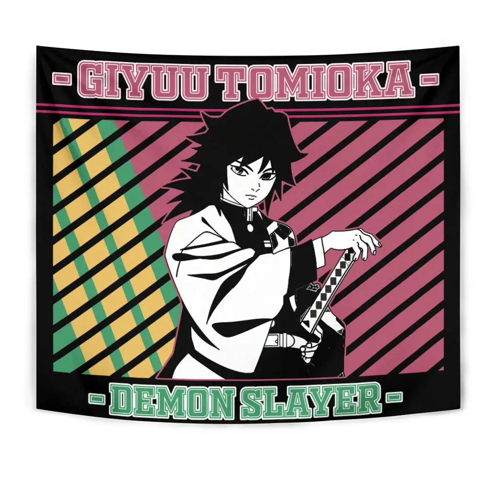 Giyuu Tomioka Tapestry Custom Anime Home Decor
