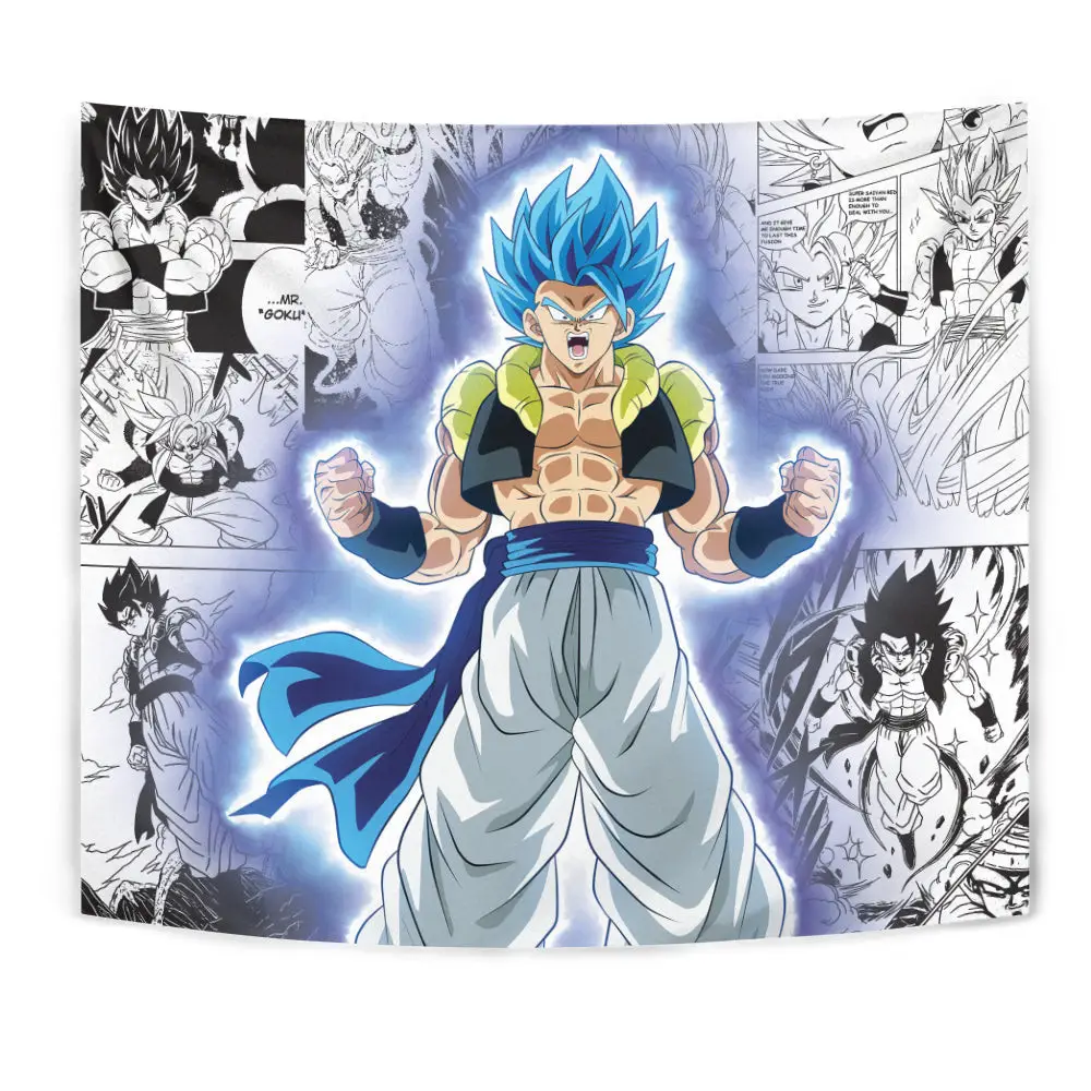Gogeta Tapestry Custom Anime Manga Wall Decor
