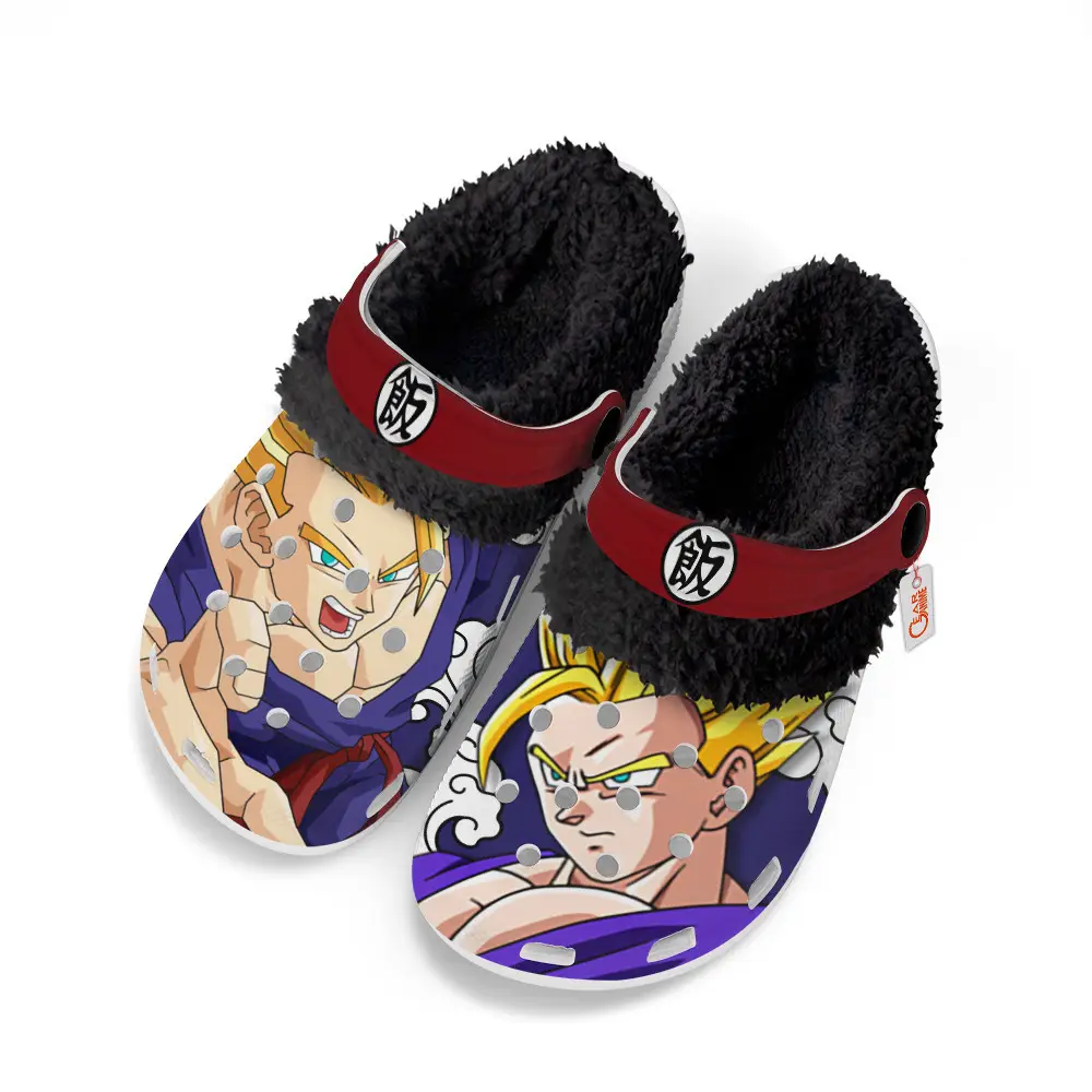 Gohan Adult Super Saiyan Fleece-Lined Clogs
