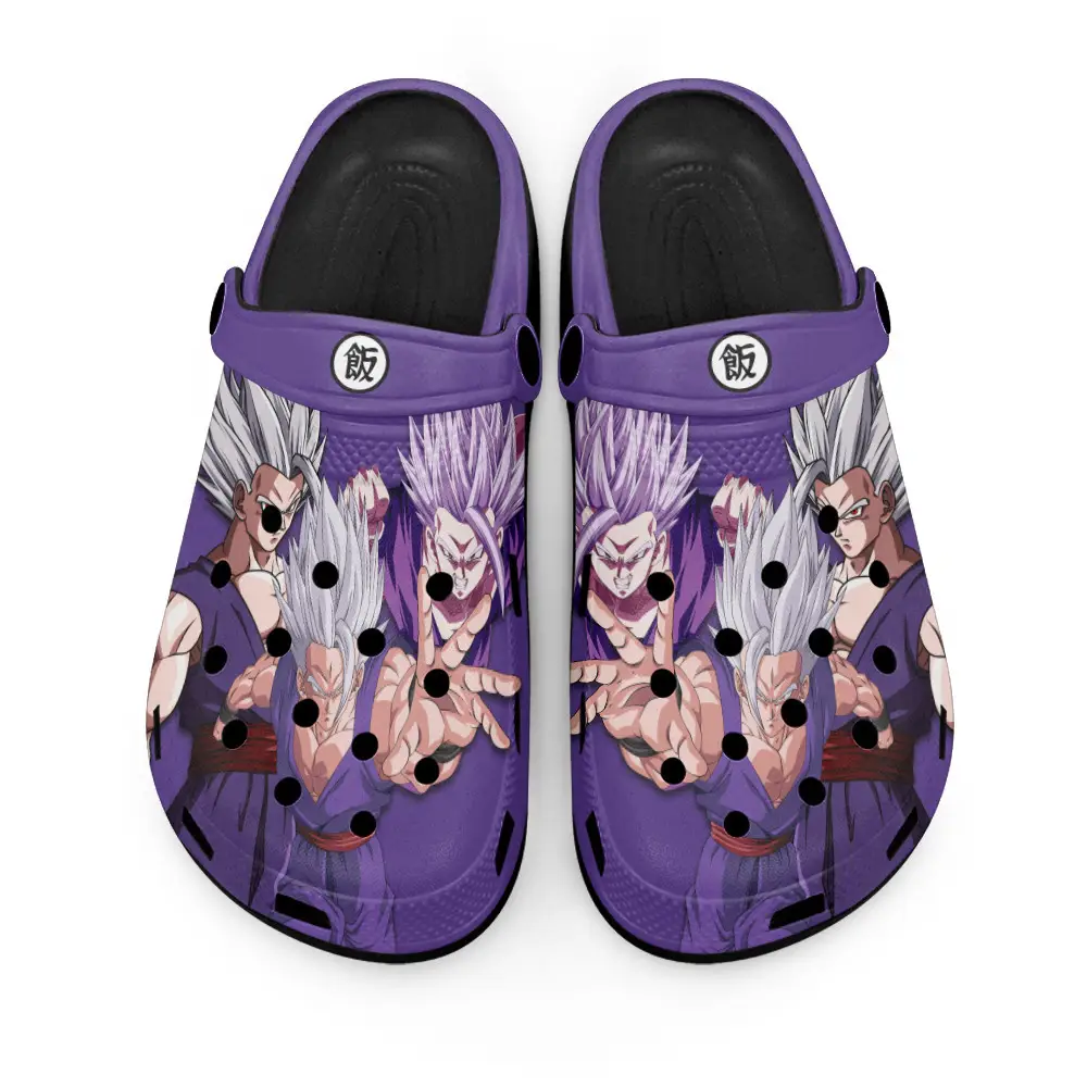 Gohan Beast Edition Custom Anime Clogs Pattern Style