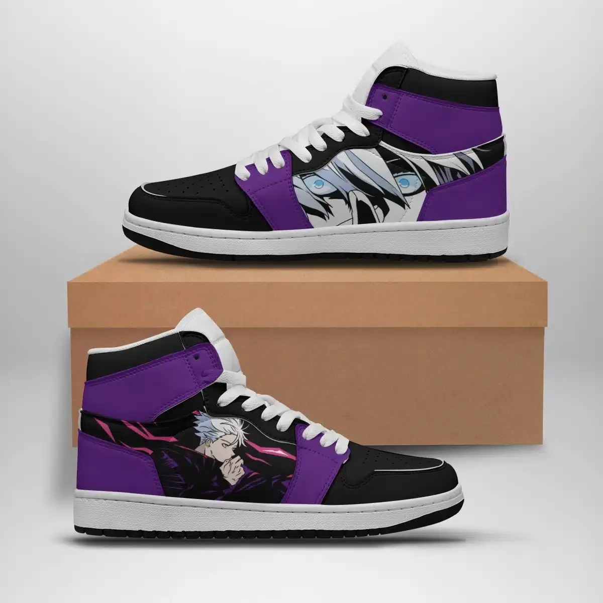 Gojo Unlimited Void Jujutsu Kaisen Air Jordan 1 Shoes