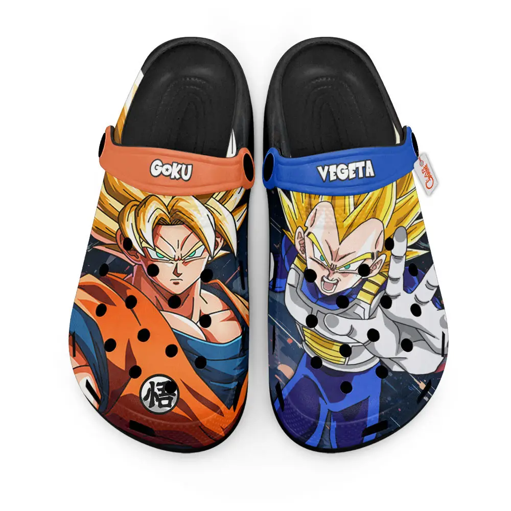 Goku and Vegeta Premium EVA Clogs Super Saiyan