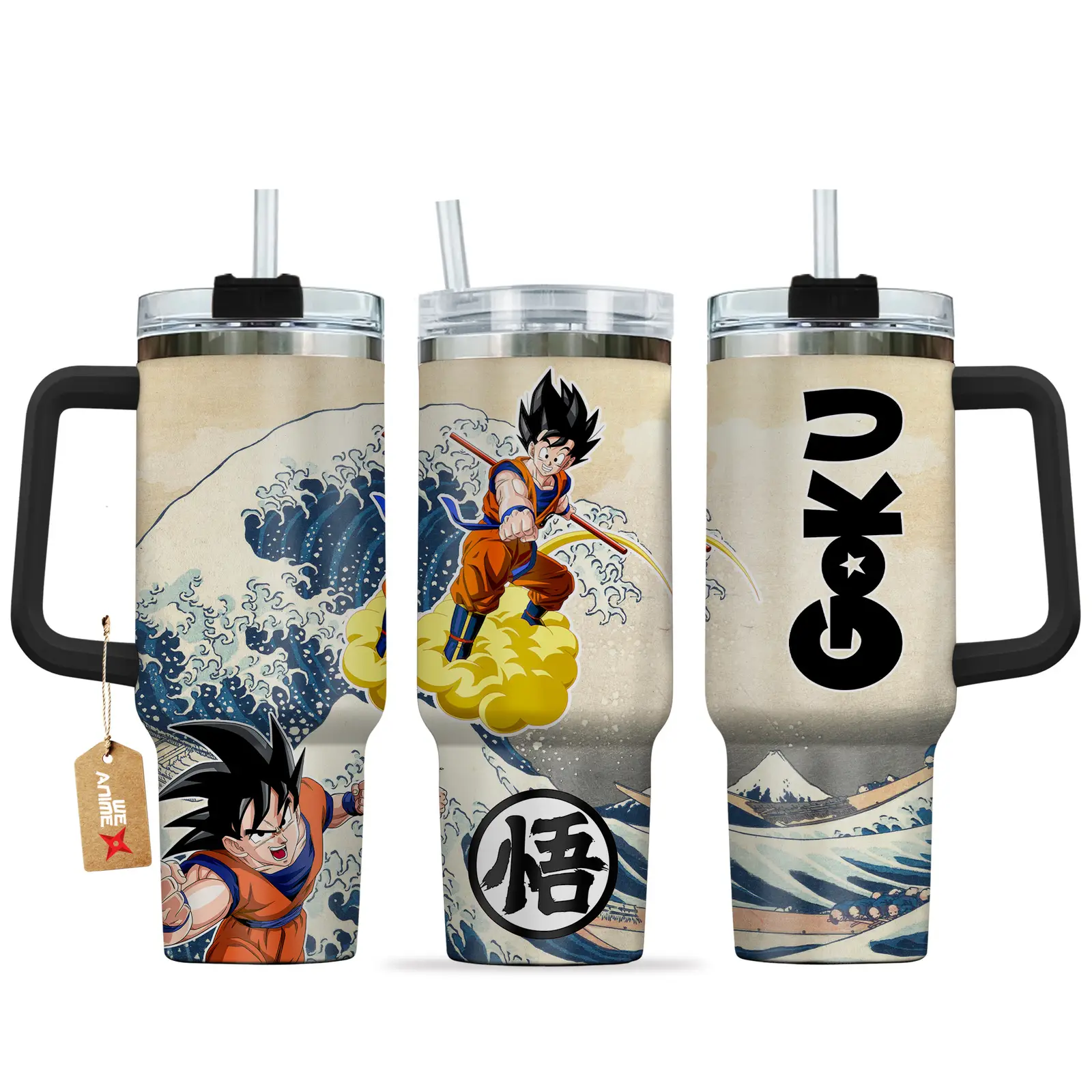 Goku Anime Tumbler 40oz Kanagawa Collection
