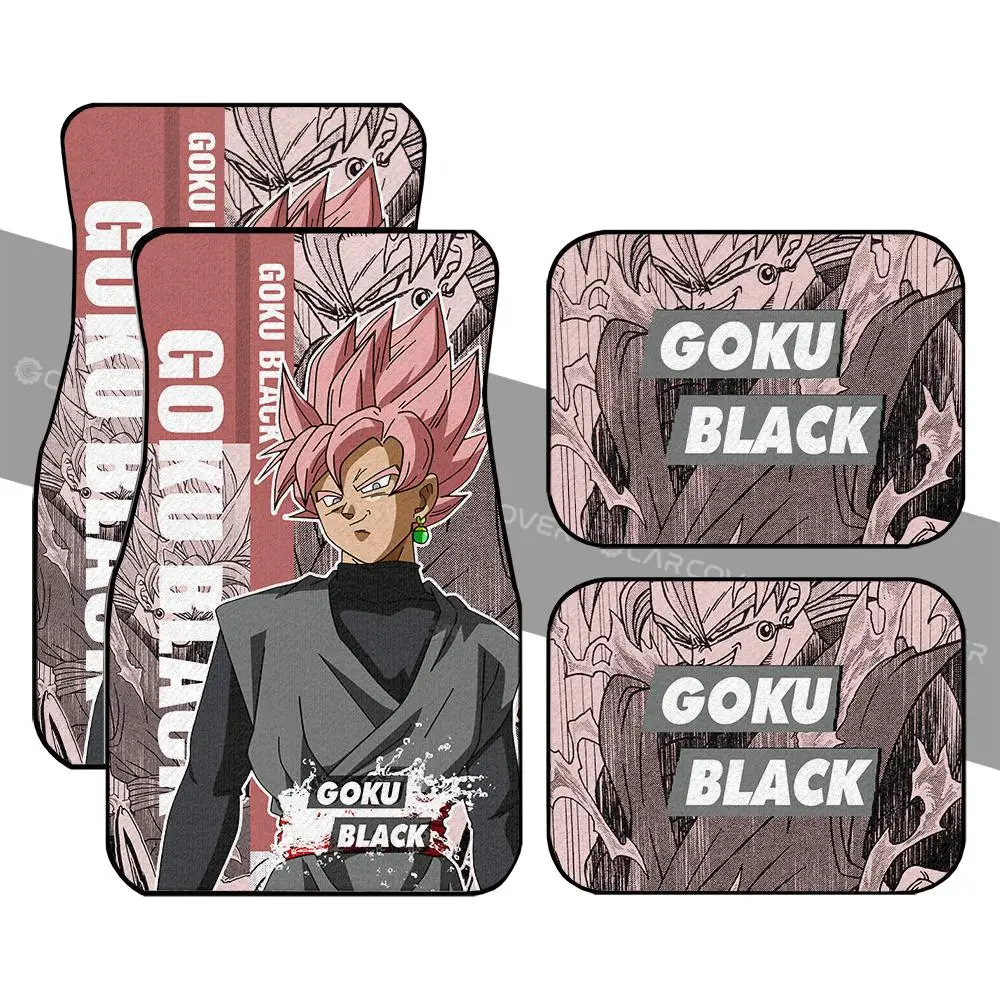Goku Black Car Floor Mats Custom Anime Dragon Ball Car Accessories