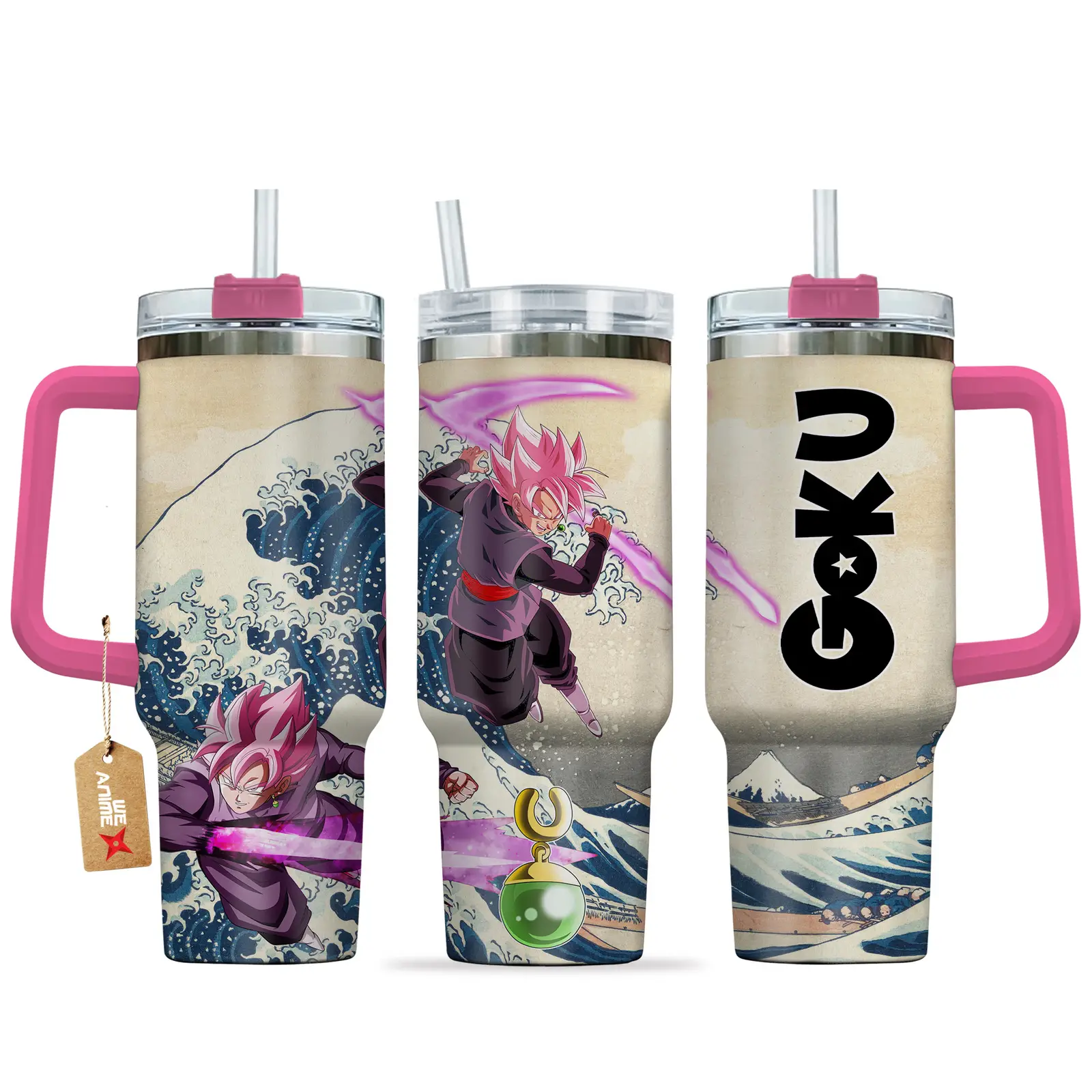 Goku Black Rose Anime Tumbler 40oz Kanagawa Collection