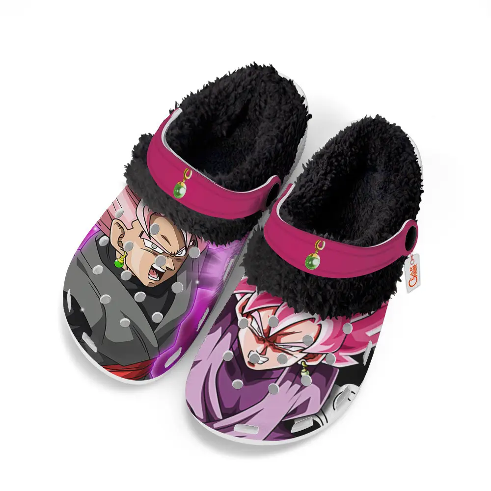 Goku Black Rose Fleece-Lined Clogs