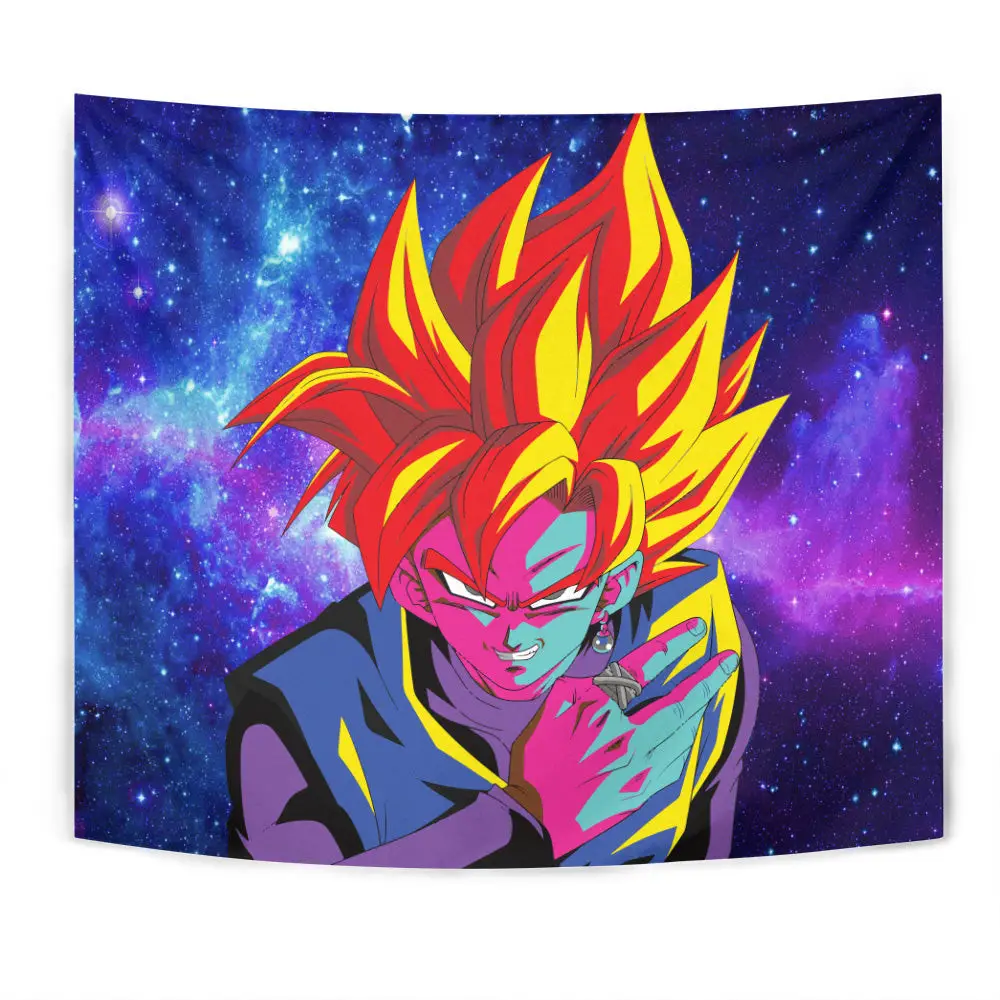 Goku Black Rose Tapestry Custom Anime Wall Decor