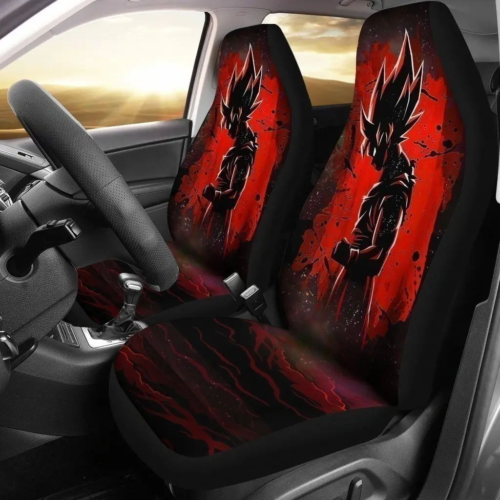 Goku Car Seat Covers Custom Anime Dragon Ball Car Decoration