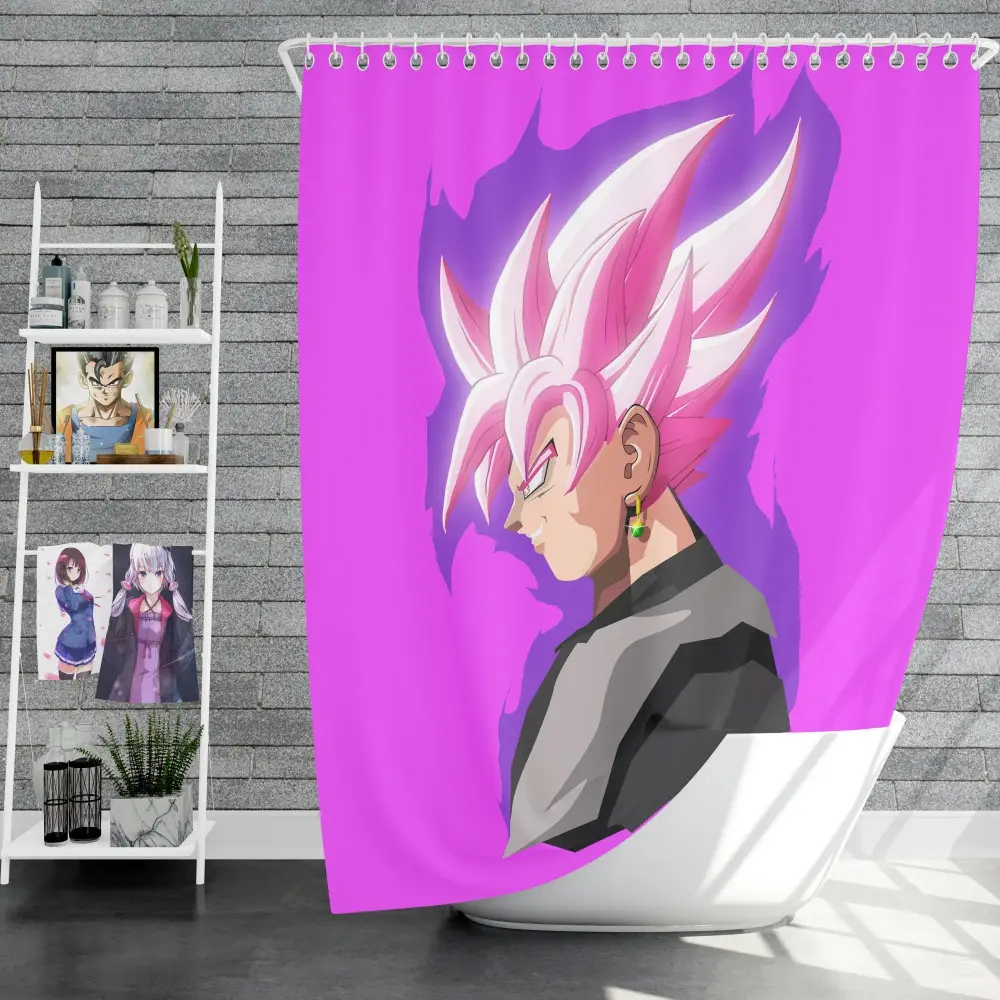 Goku Dragon Ball Cute Anime Shower Curtain