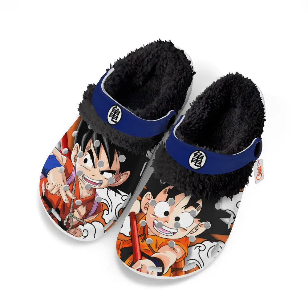Goku Kid Fleece-Lined Clogs