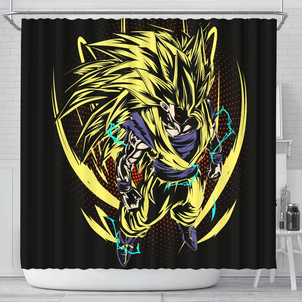 Goku SSJ Dragon Ball Shower Curtain