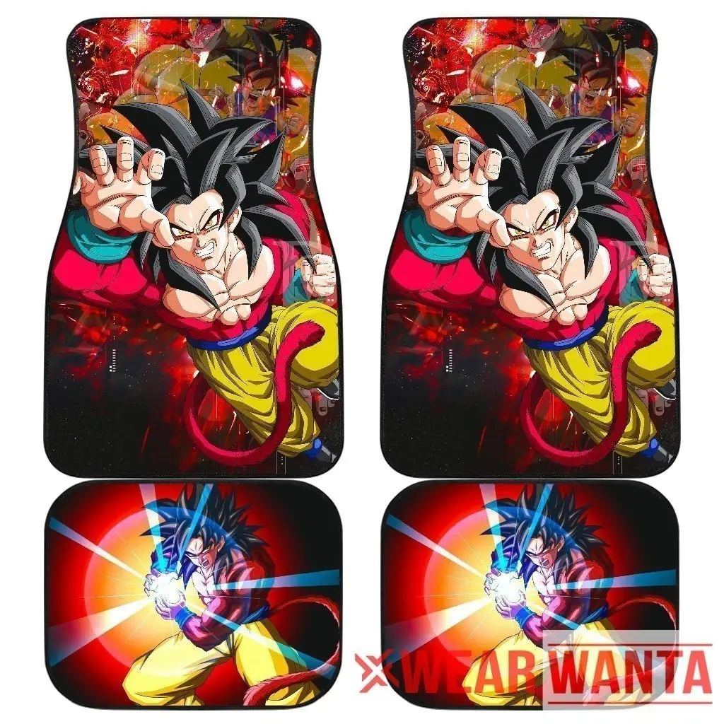 Goku SSJ4 Car Floor Mats Custom Dragon Ball Anime Car Accessories