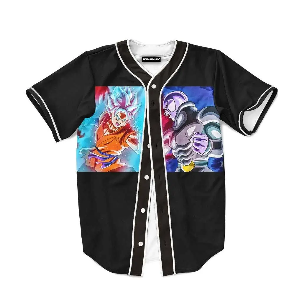 Goku SSJSS Whis Fight Assassin Hit Anime Baseball Jersey