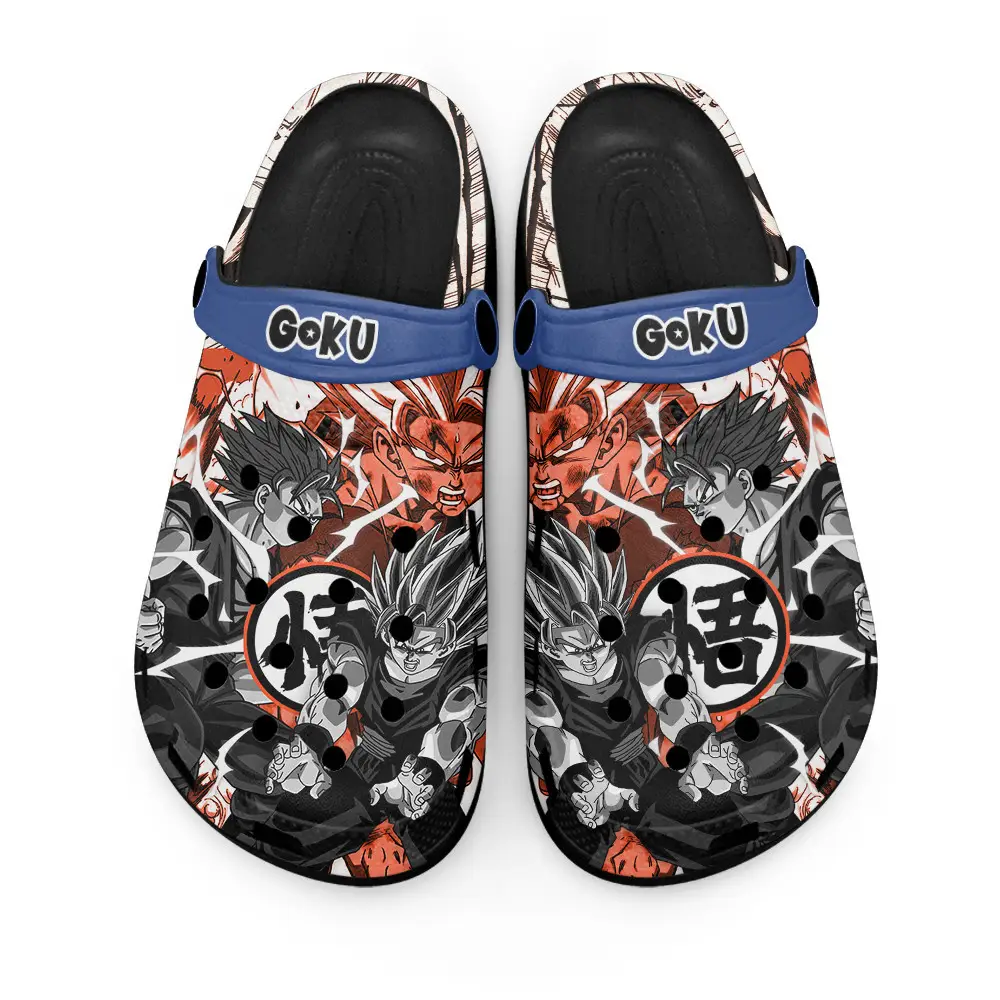 Goku Super Saiyan Manga Personalized Anime Clogs