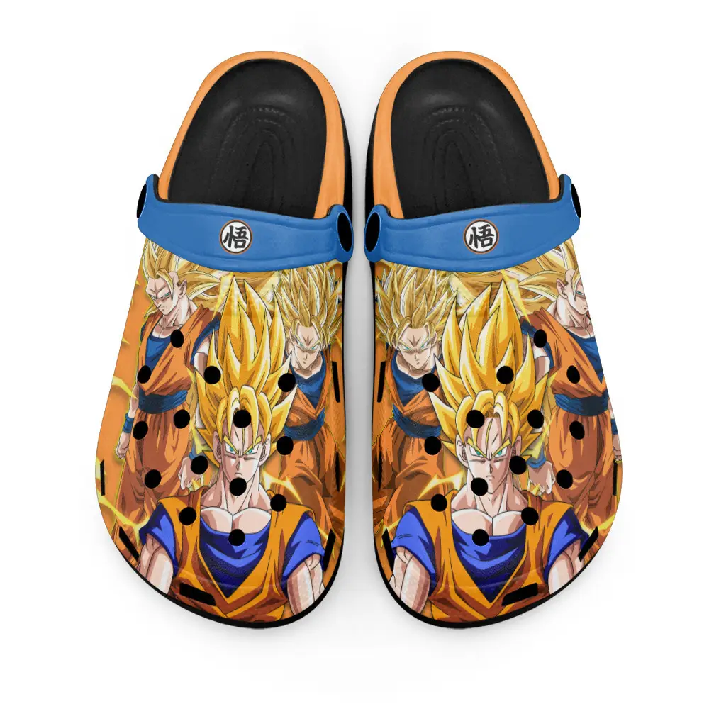 Goku Super Saiyan Premium EVA Clogs Pattern Style