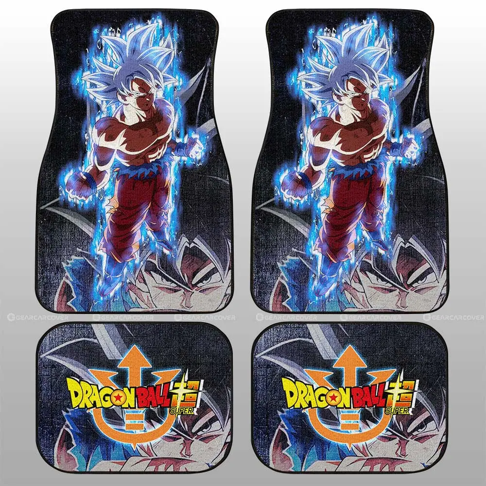 Goku Ultra Instinct Car Floor Mats Custom Dragon Ball Anime Car Accessories