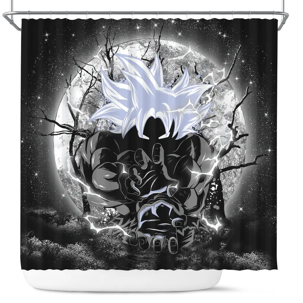 Goku Ultra Instinct Dragon Ball Moonlight Shower Curtain