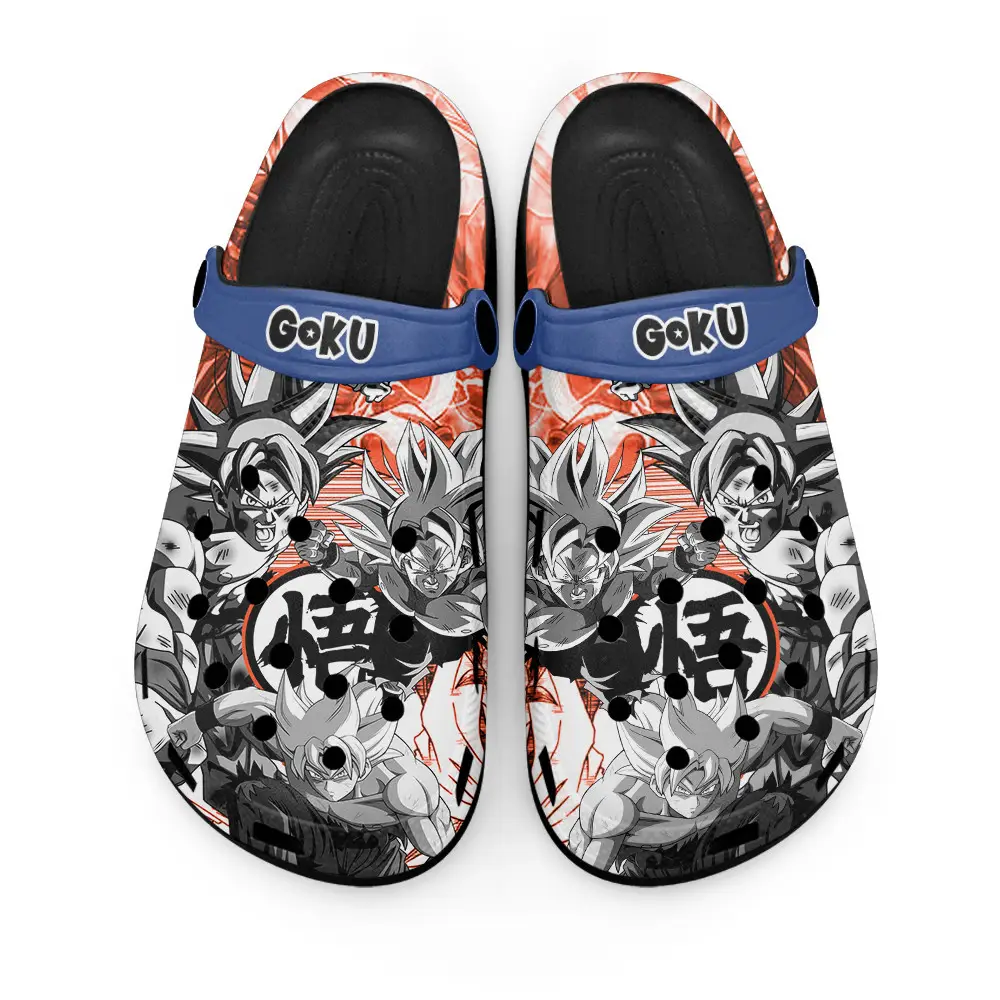 Goku Ultra Instinct Premium EVA Clogs Custom Name Name